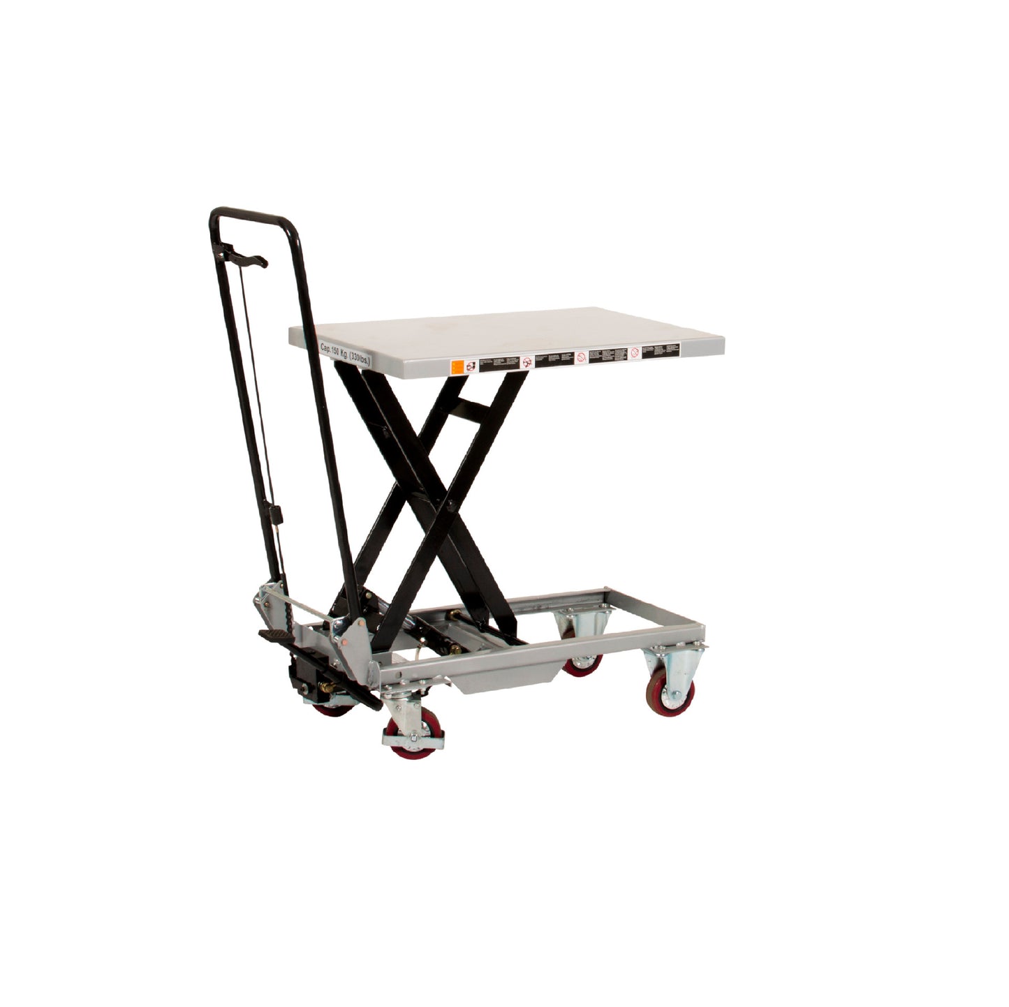 BS15 - Table élévatrice à ciseaux mobile - Silverstone (Capacité 150 kg - levage jusqu'à 760 mm) - En stock - Prix H.T. :