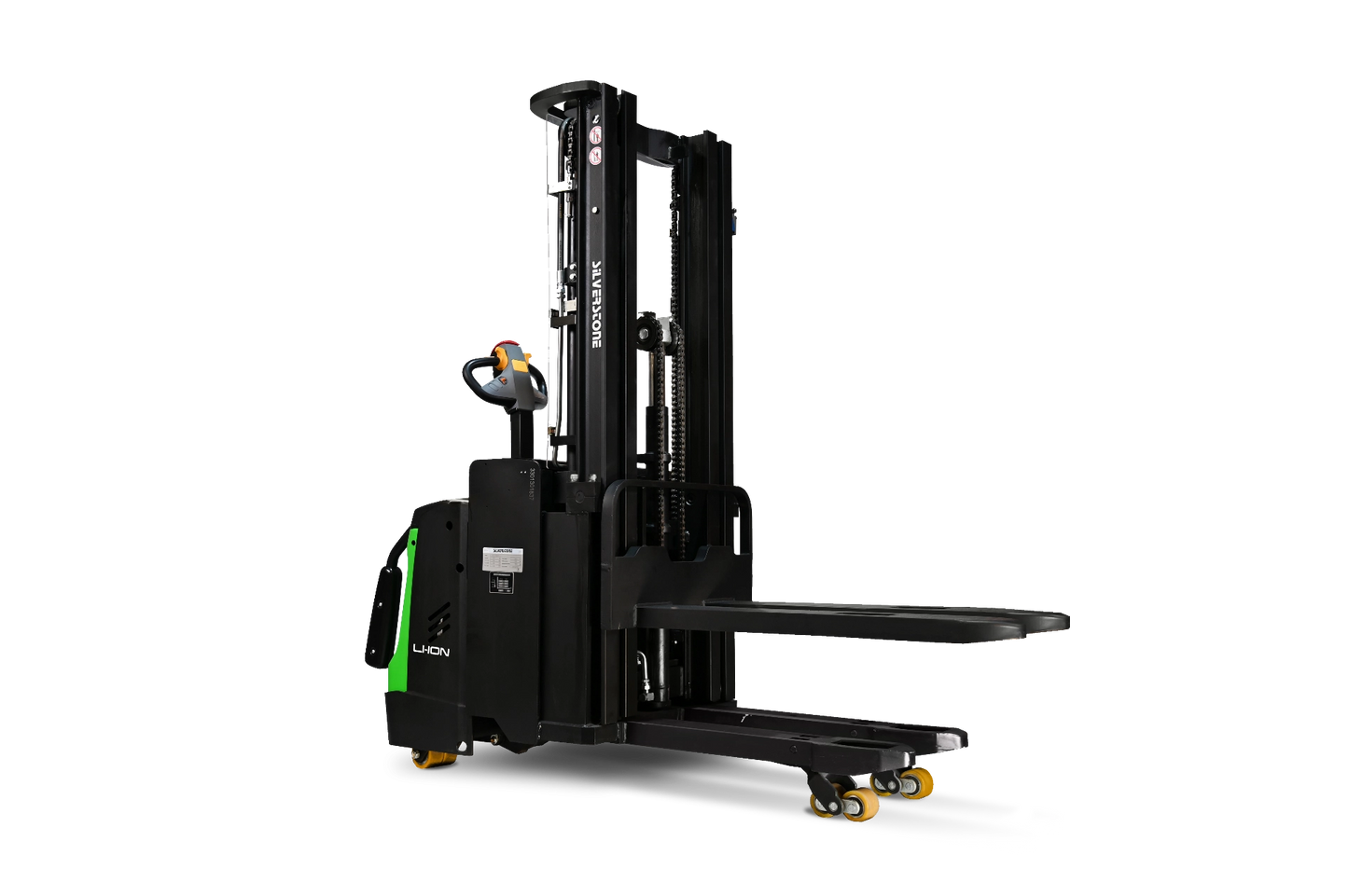 ES16RSLI-5000 - Gerbeur tout électrique - Lithium - Silverstone (Capacité 1600 kg, levage jusqu'à 5000 mm) - En stock - Prix H.T. :