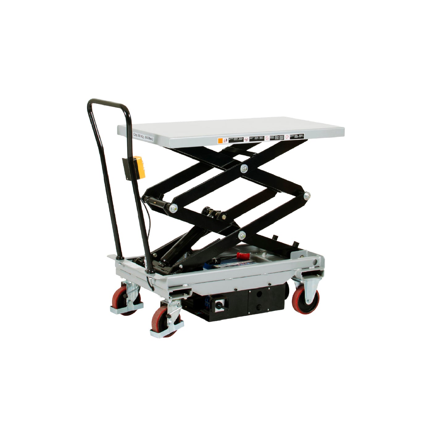 ES30D - Table élévatrice mobile 300 kg à ciseaux électrique - Silverstone (Capacité 300 kg, levage jusqu'à 1600 mm) - En stock - Prix H.T. :
