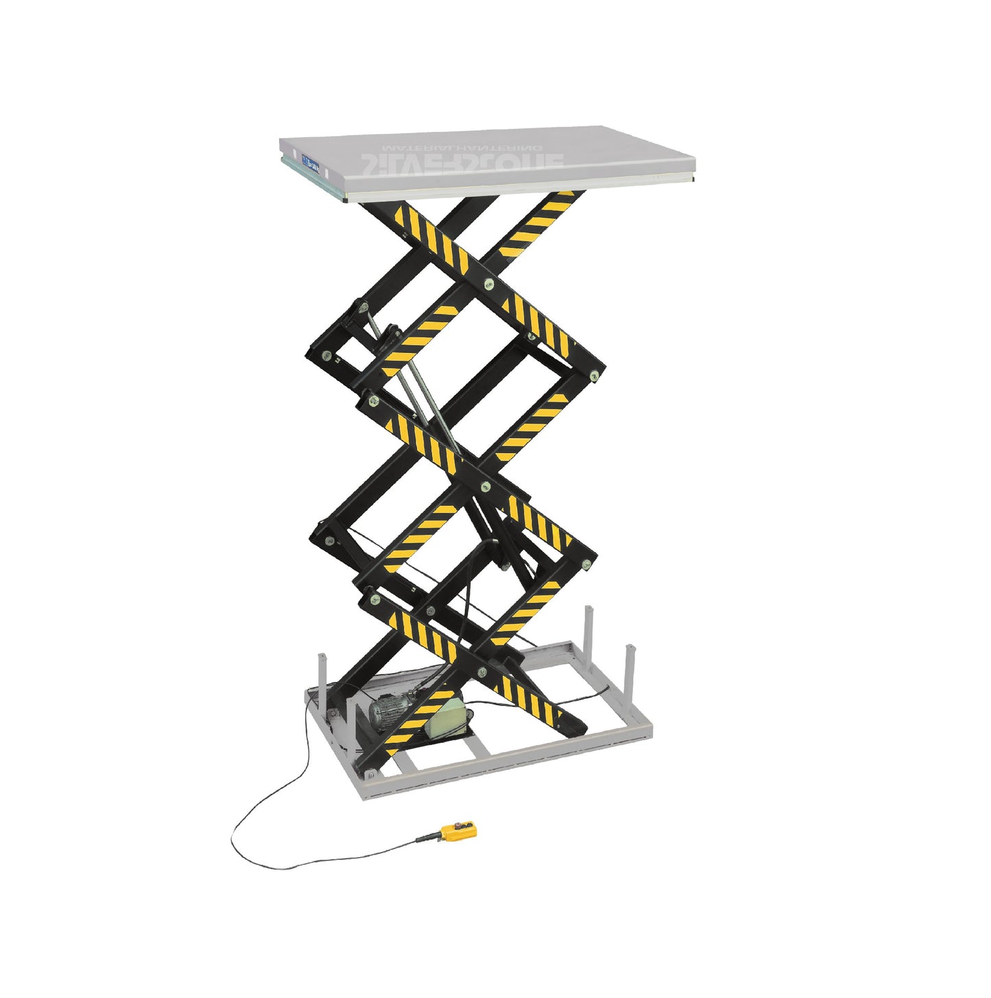 HT1000 - Table élévatrice à triple ciseaux - Silverstone (Capacité 1000 kg, hauteur de levage 3000 mm) - En stock - Prix H.T. :