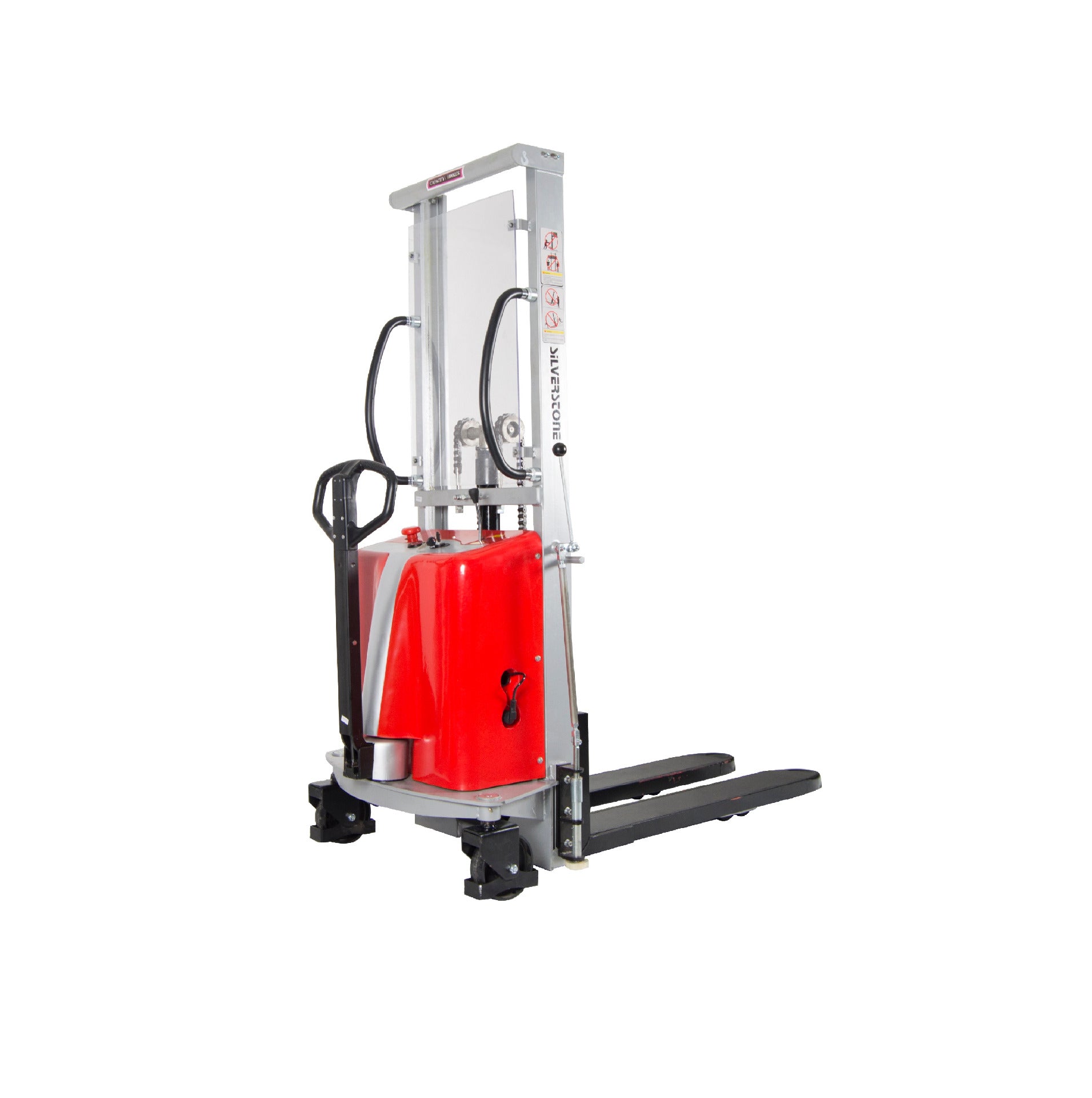 EMS-1027 - Gerbeur semi-électrique - Silverstone (Capacité de 1000 kg, levage jusqu'à 2700 mm) - En stock - Prix H.T. :